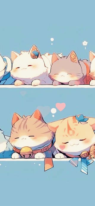 爱心小猫