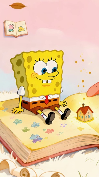 童话书镜海绵宝宝派大星