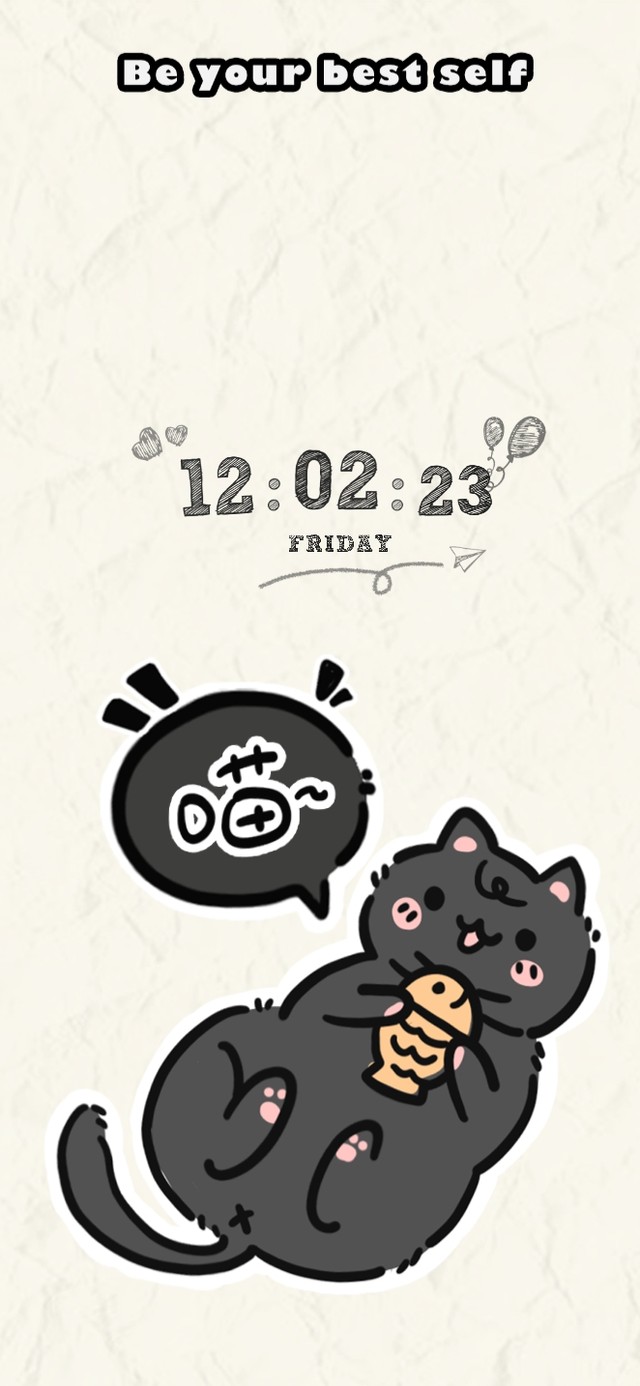 简约摸鱼专业户 猫小黑