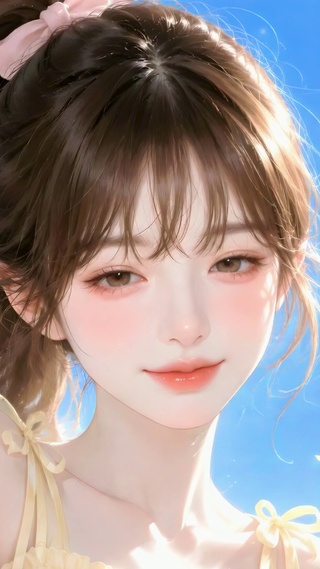 夏日晴空里的温柔女孩