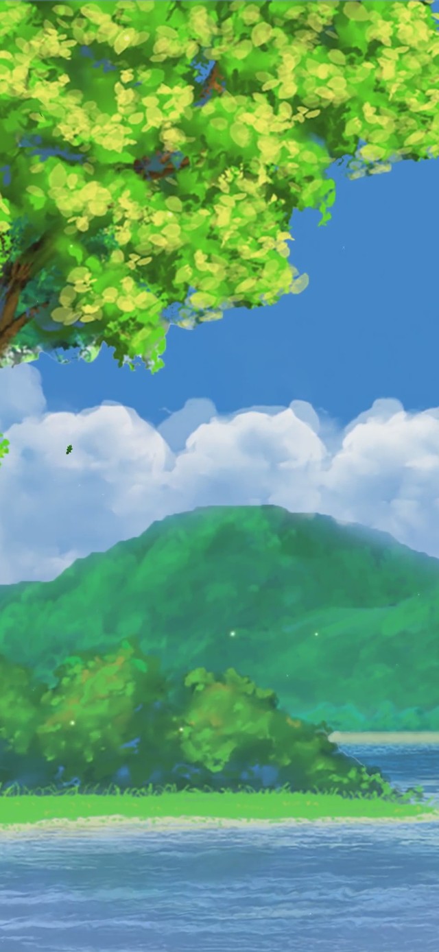 唯美治愈护眼绿景