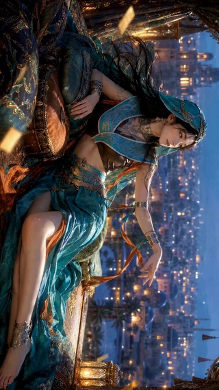 异域风情夜景绝美女神