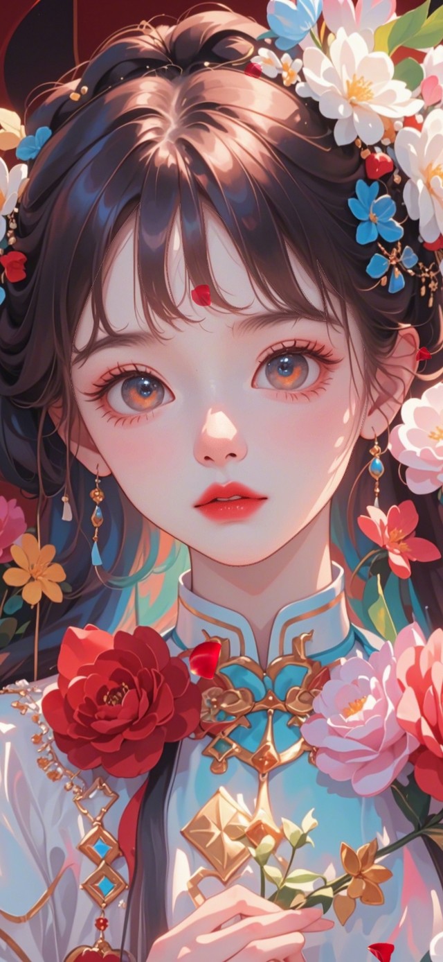 4K 国色芳华动漫女生