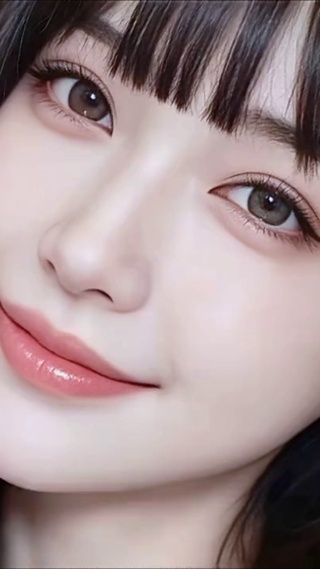 高清治愈微笑少女