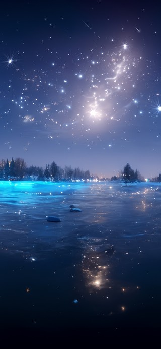 夜空流星雨
