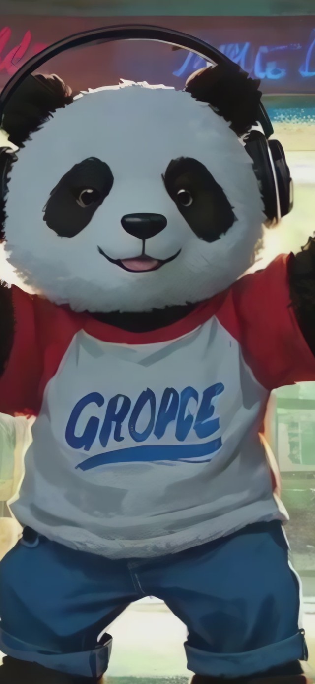 花漾壁纸|嗨玩大熊猫