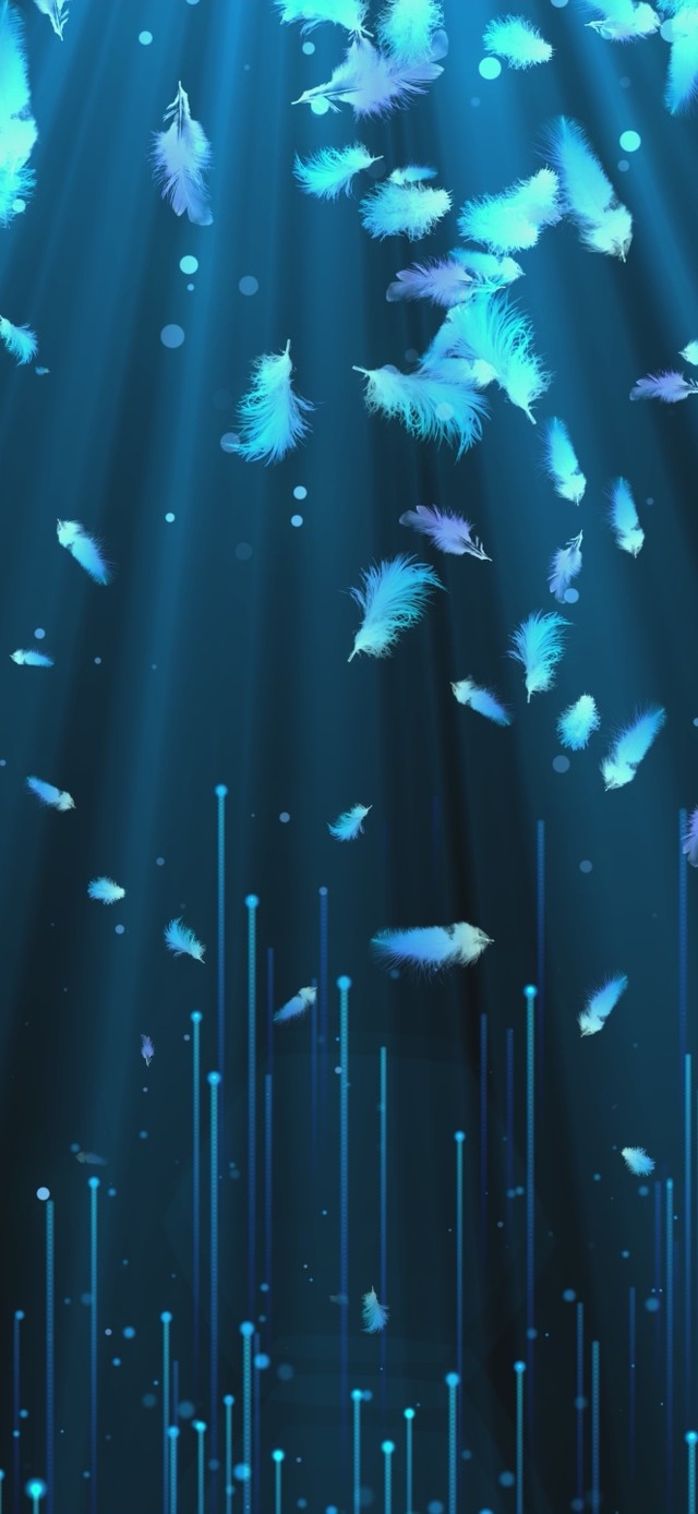 唯美羽毛粒子
