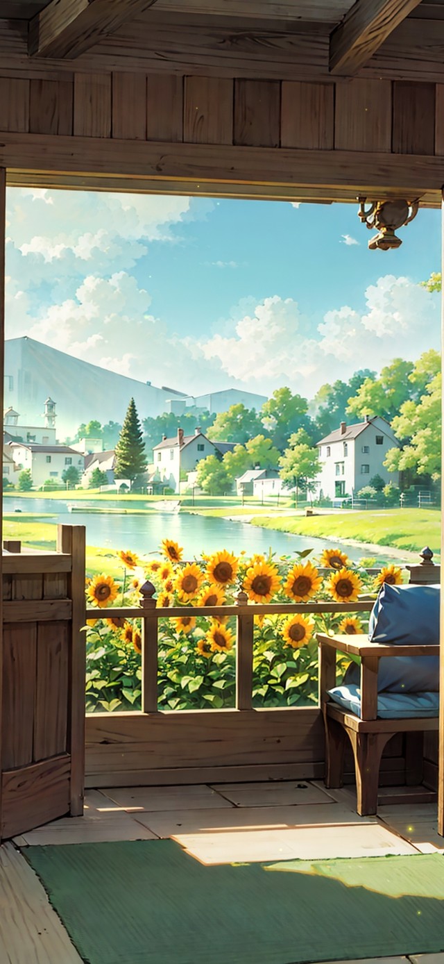 向日葵花田小屋