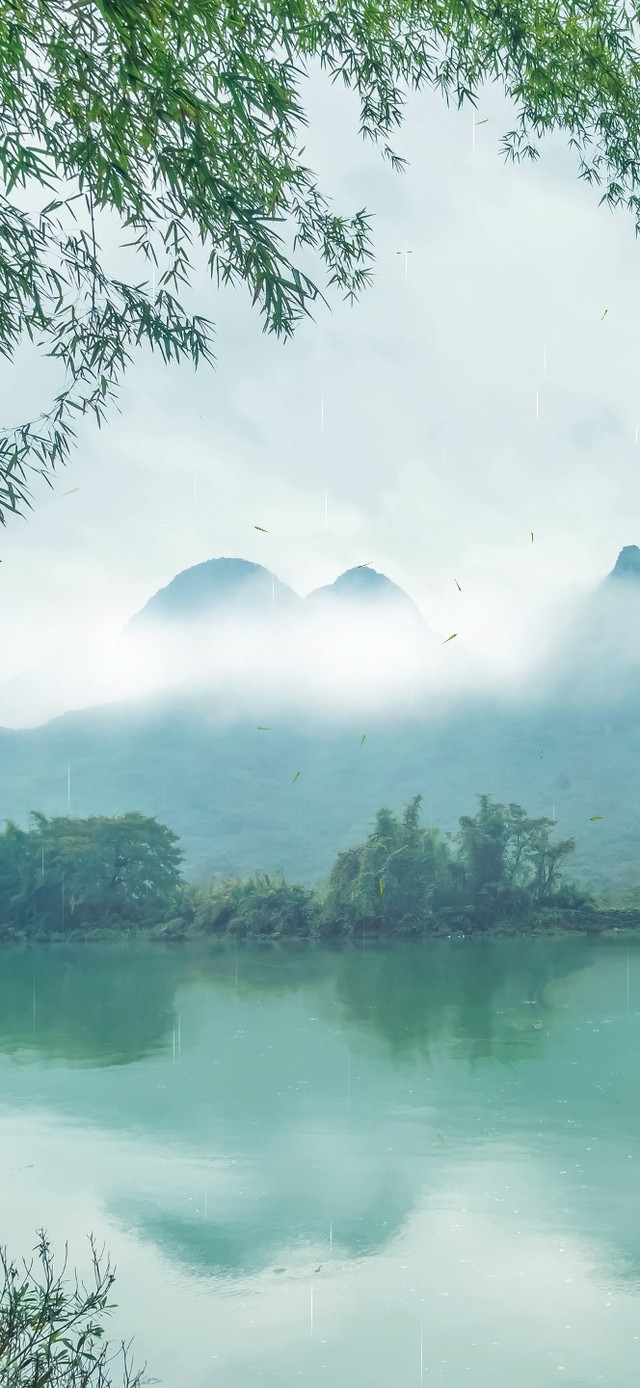 唯美雨天云雾山水(风景手机动态壁纸) - 风景手机壁纸下载 - 元气壁纸