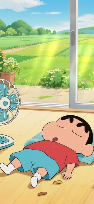 夏日午睡小新