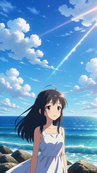 新海诚海边少女