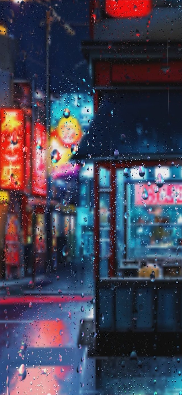 雨中便利店
