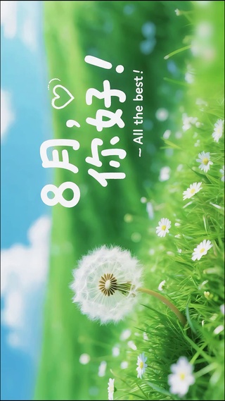 8月旷野的蒲公英