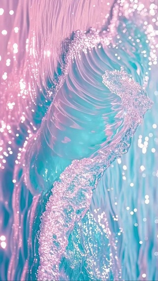 治愈梦幻粉色海洋4K