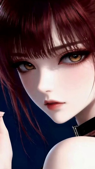 红发酷飒二次元美少女