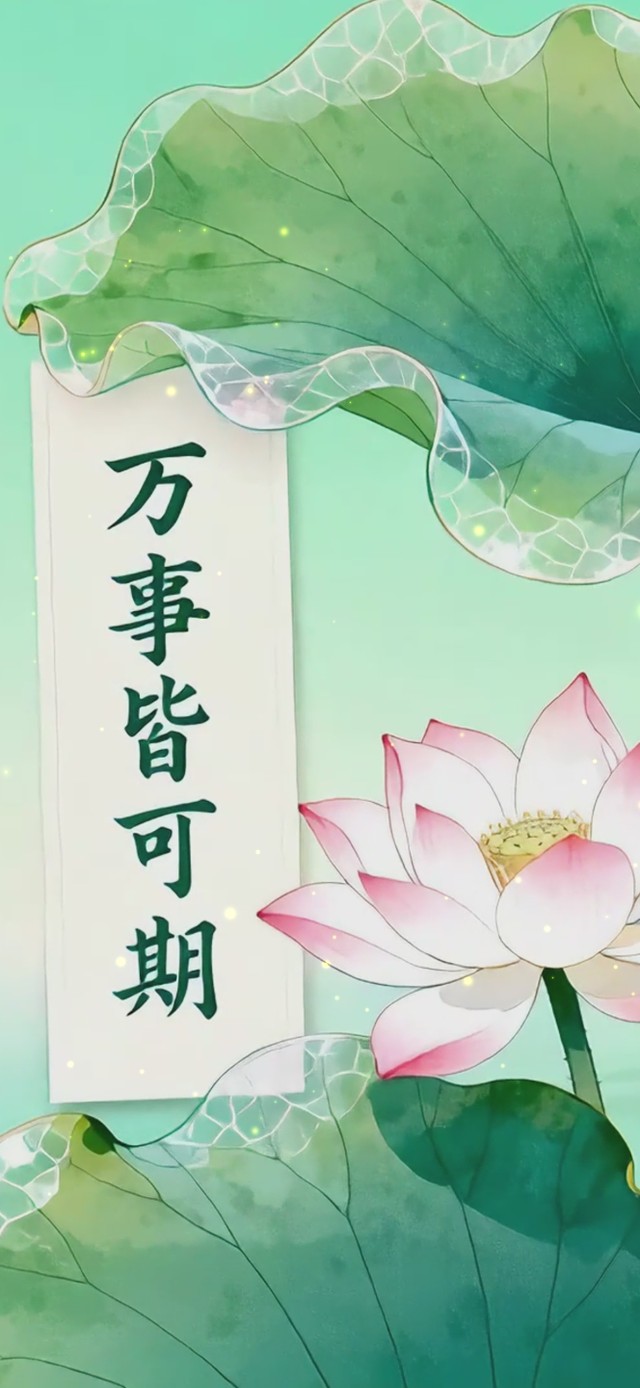 万事皆可期荷花