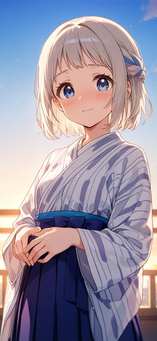 唯美夕阳少女