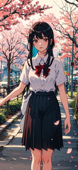 樱花街道少女