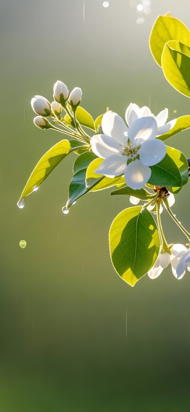 春雨梨花