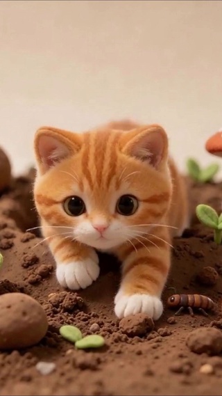 可爱小橘猫