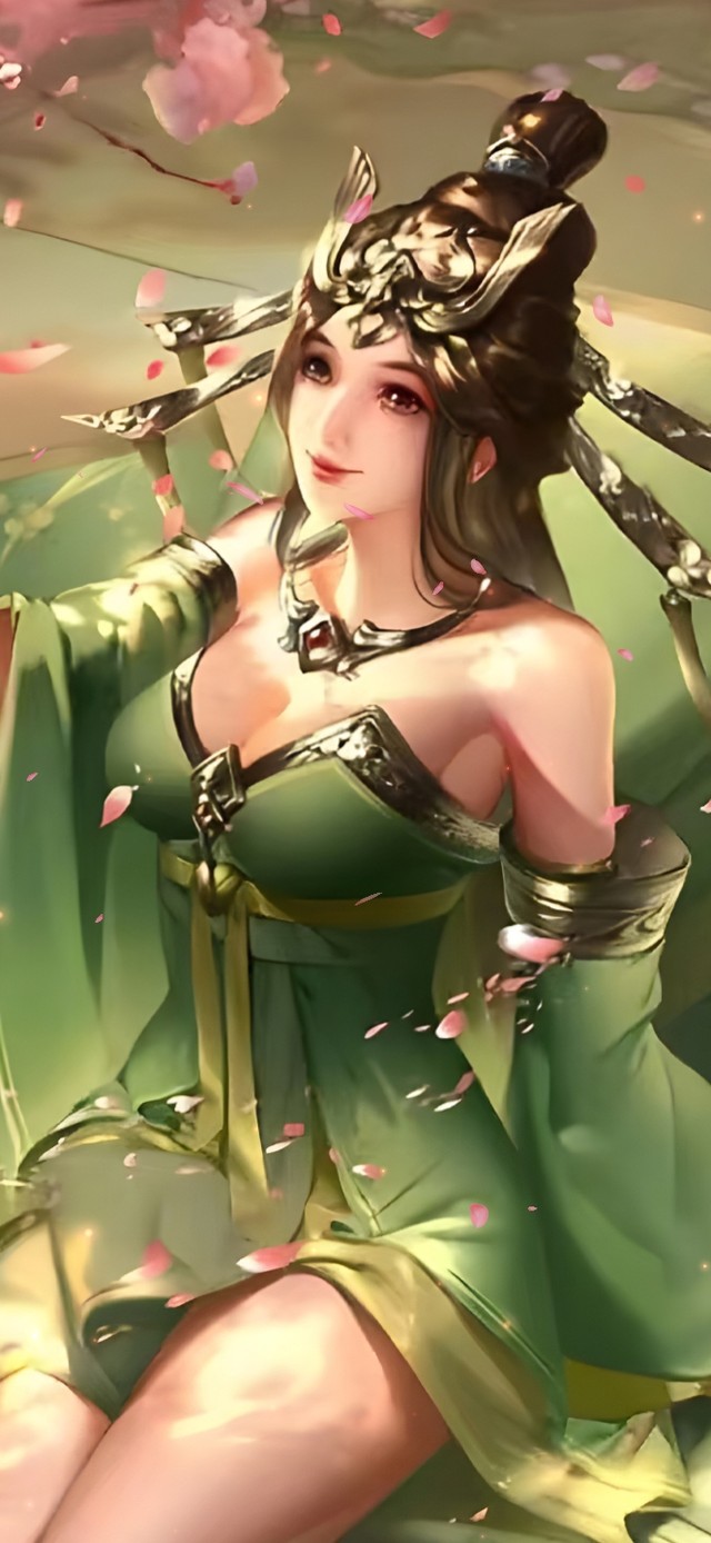 唯美古风樱花美女