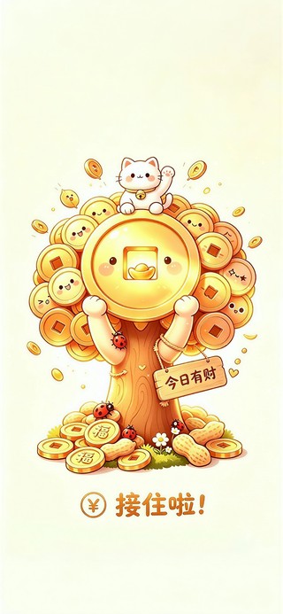 摇钱树来啦手机壁纸版