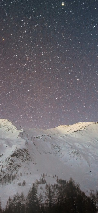 雪山星空