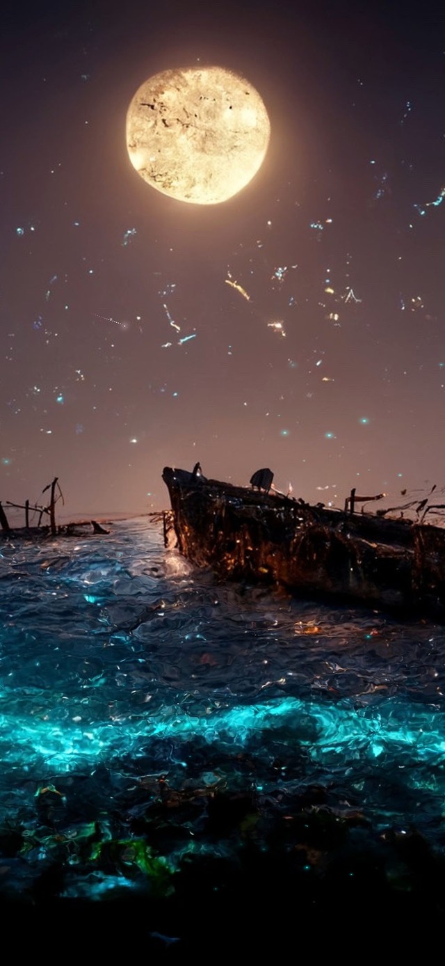 4K 唯美星河大海