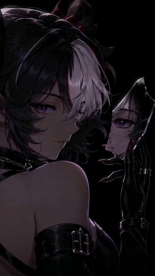 暗系酷飒二次元美少女