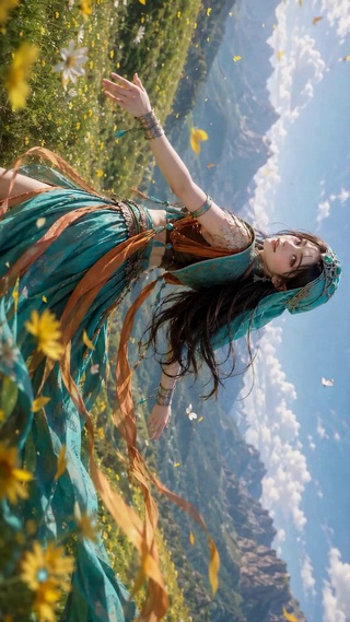山间花海异域女神