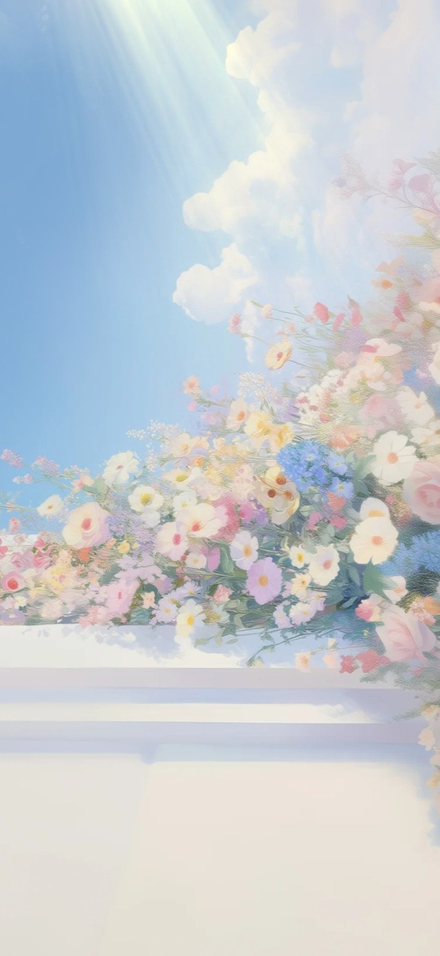 阳光明媚的春天