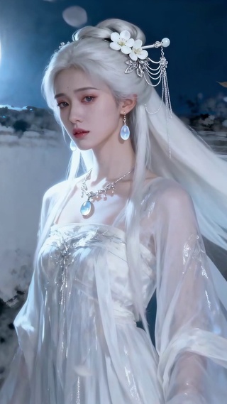 月下白发仙子