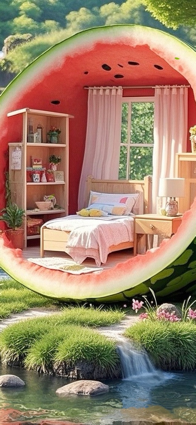 瀑布西瓜小屋