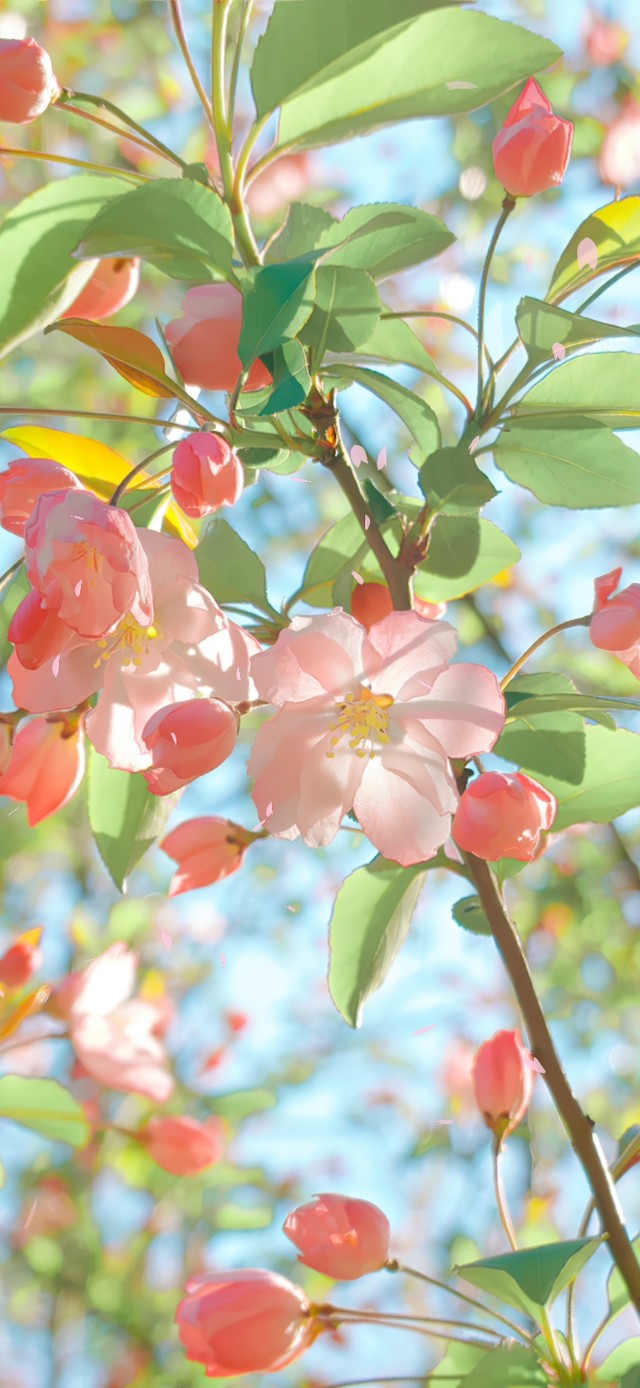 4k小清新盛开的花朵