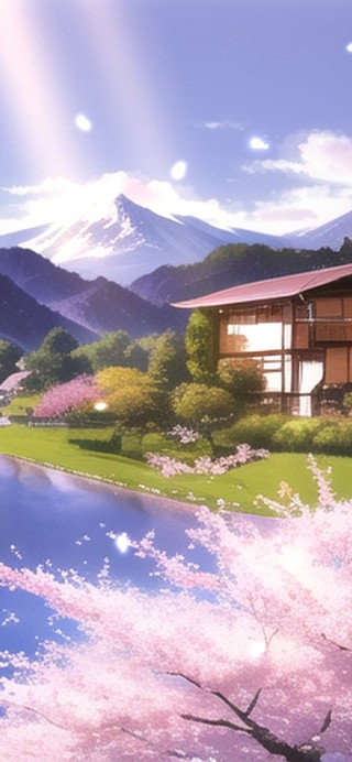 樱花河畔小屋