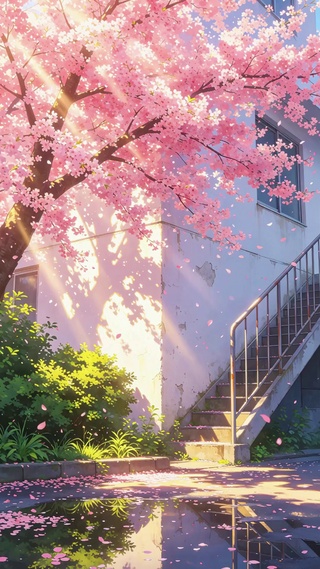 浪漫樱花树