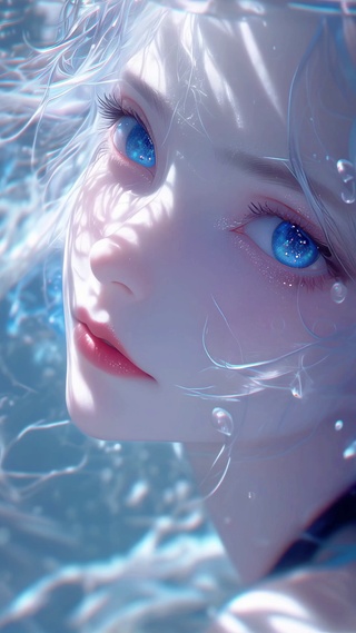 爱人的眼睛是蓝色海洋