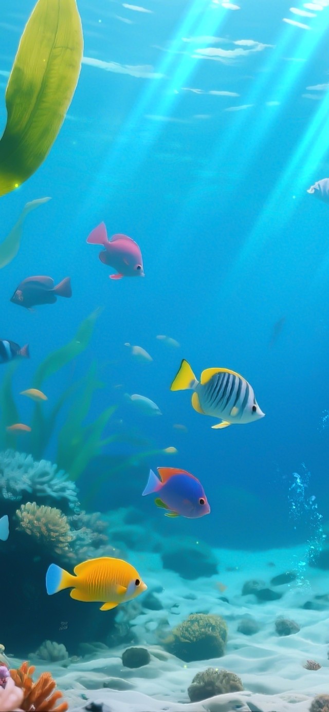 海底世界彩色小鱼