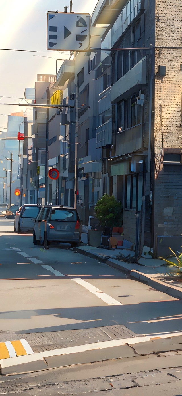 4K唯美温馨午后城市街道