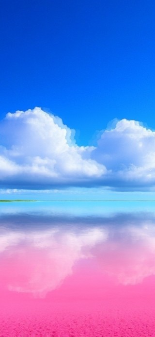 粉色海滩