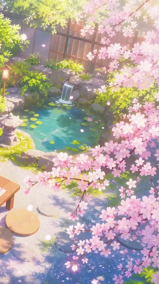 樱花庭院