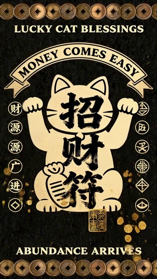 招财符招财猫