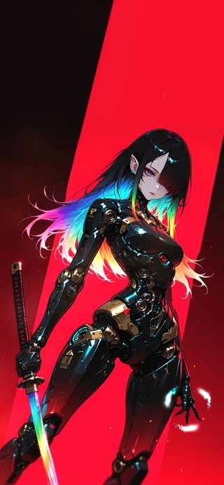 赛博甜酷！未来机甲女战士