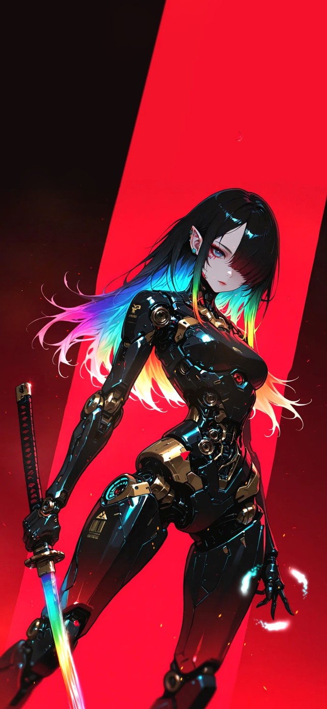 赛博甜酷！未来机甲女战士