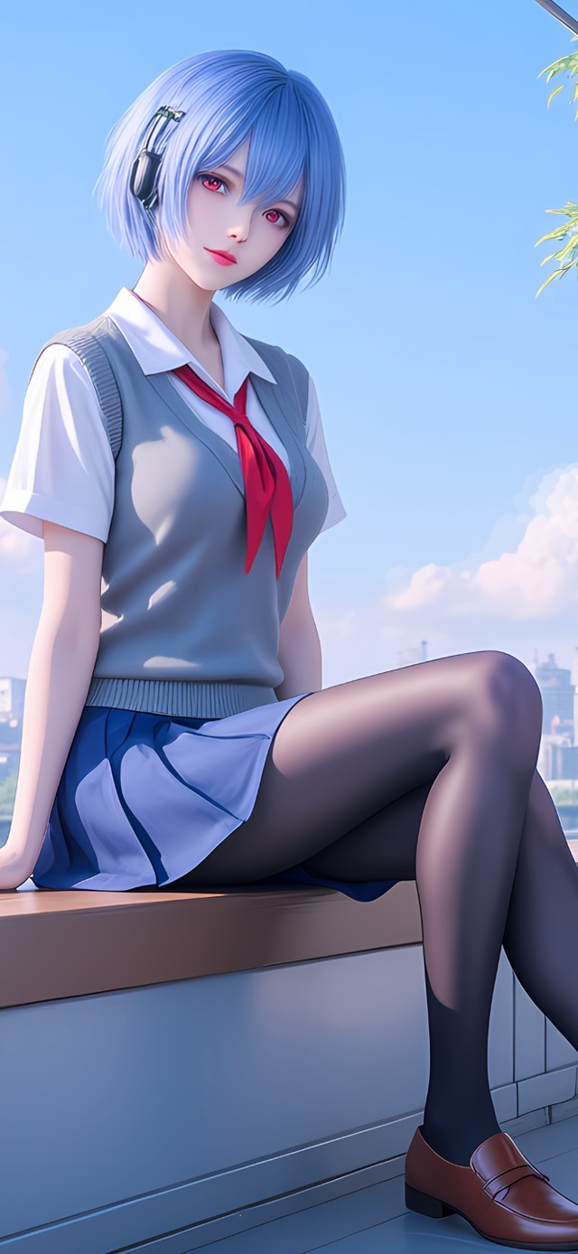 车站候车的女孩