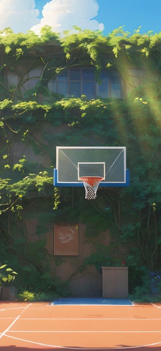 夏日篮球场