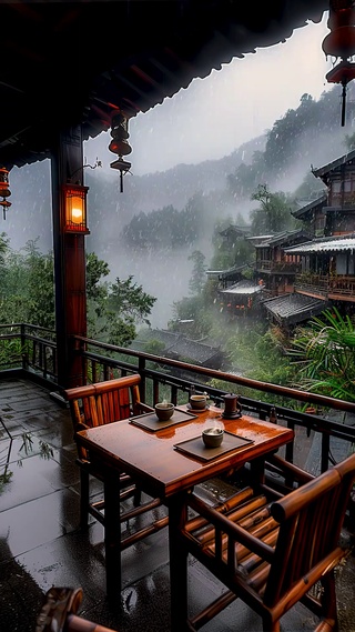 山间小雨