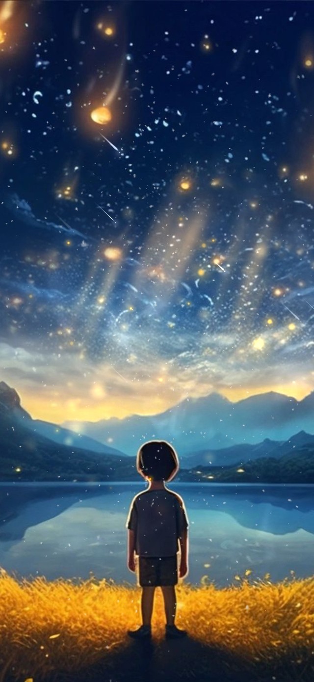 夜幕下的思念。