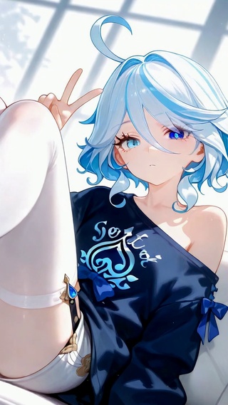 居家芙宁娜 二次元美少女