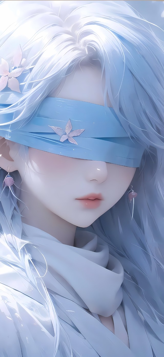 4k樱花蒙眼女孩